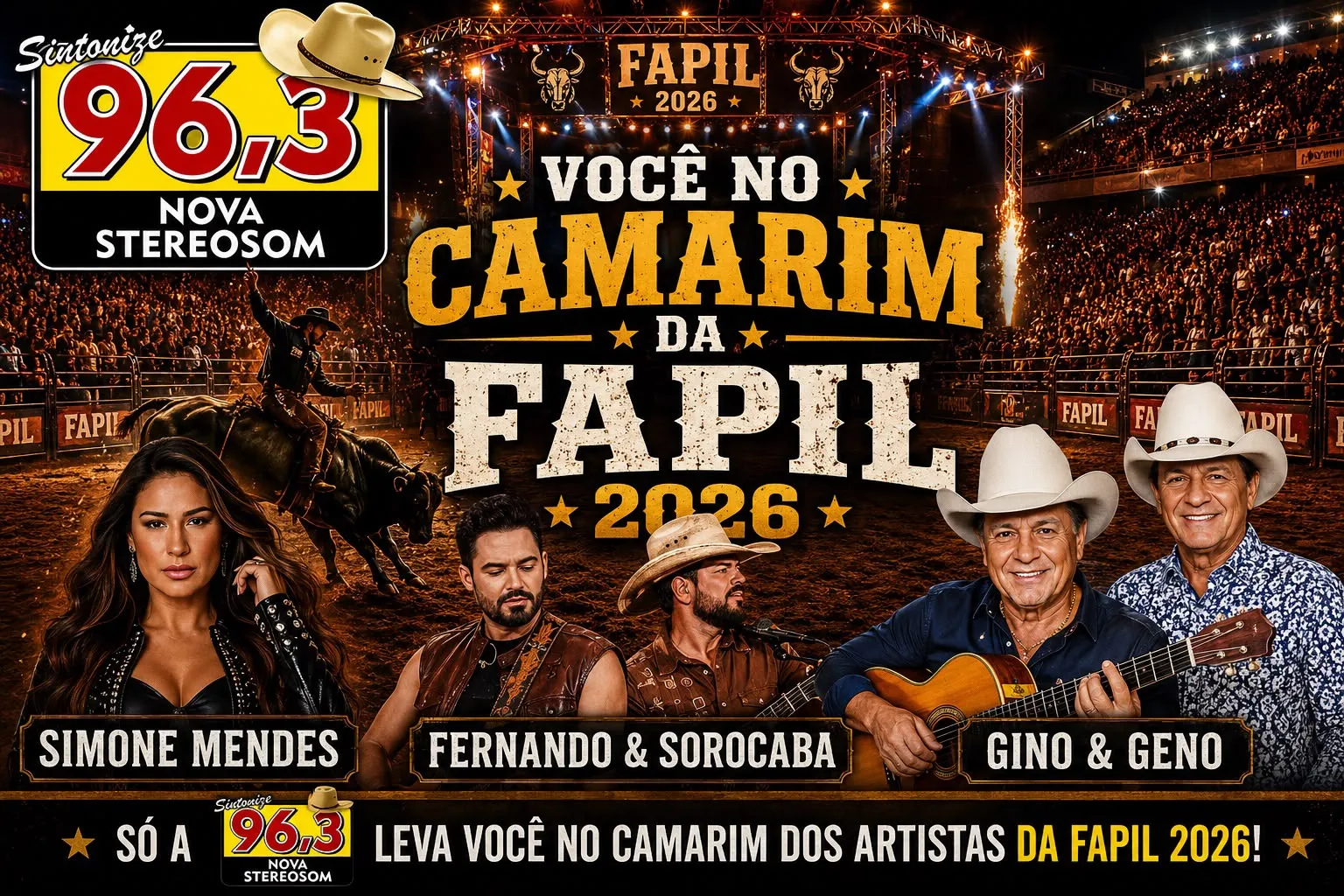 CAMARIM COM ARTISTAS DA FAPIL 2026!